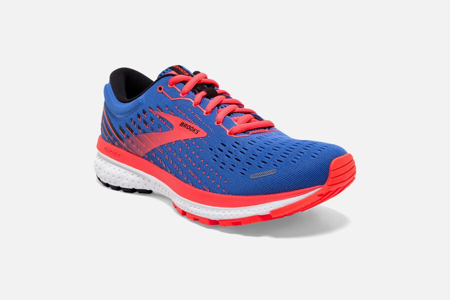 Brooks Running Shoes Womens Blue/Orange - Ghost 13 Road - 5648-XLVMI